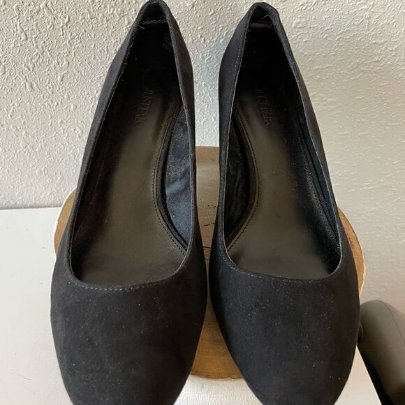 JustFab Black Chunky Heels Size 9.5 EUC - Picture 5 of 7